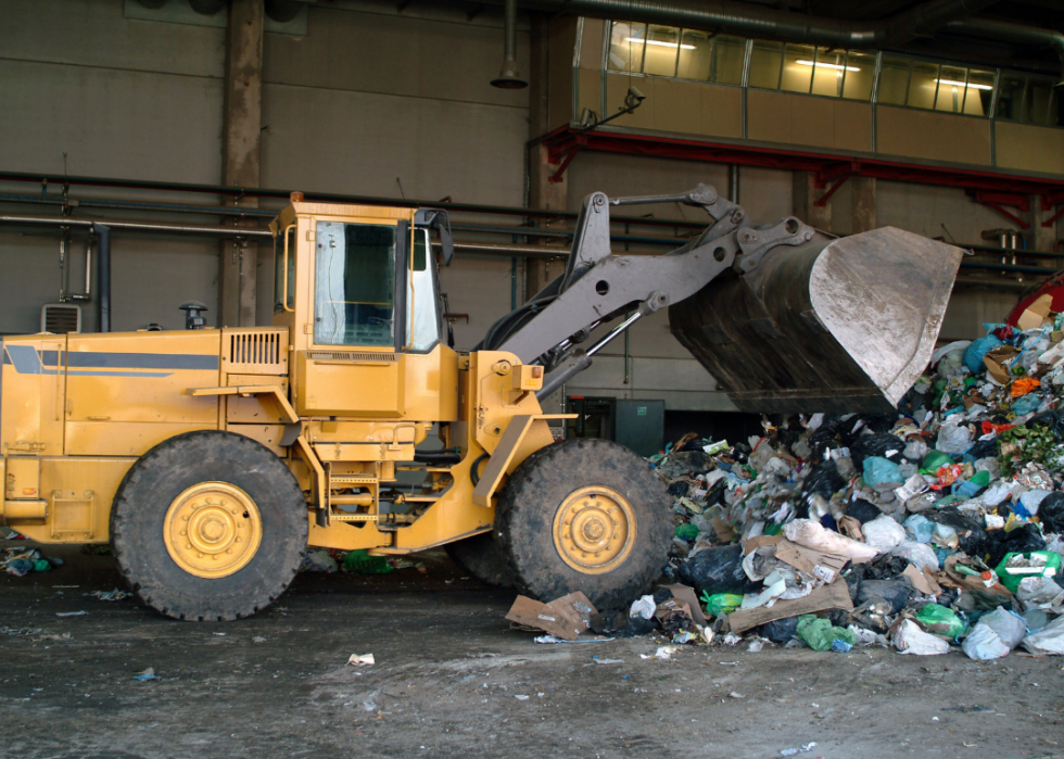 États avec le plus de déchets en décharge 