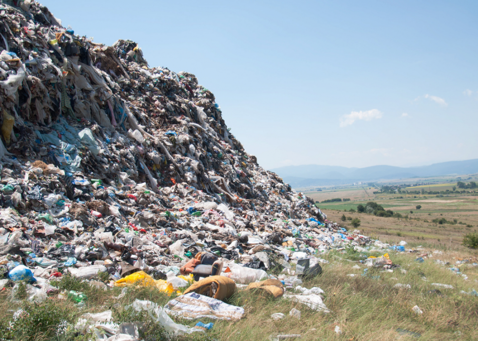 États avec le plus de déchets en décharge 