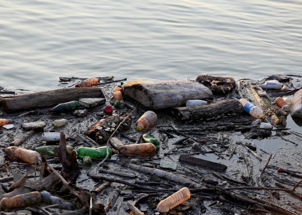 États avec le plus de déchets en décharge 