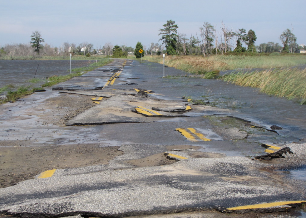 États les plus exposés au risque d inondation 