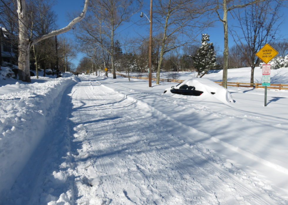 Comment les niveaux de chutes de neige ont changé dans 100 villes américaines 