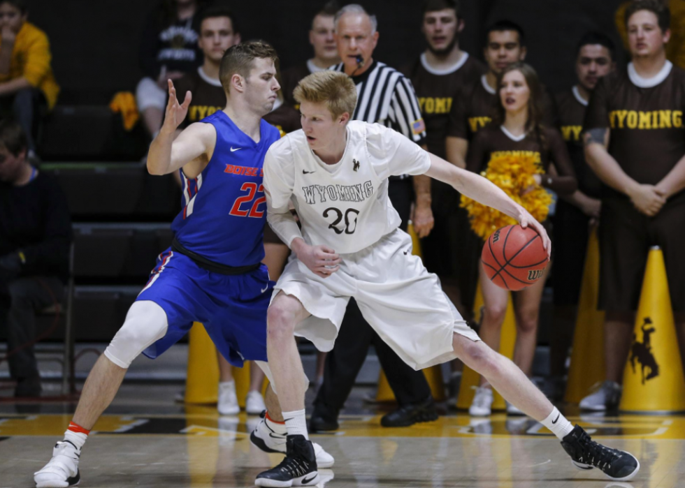 Meilleure équipe masculine de basket-ball universitaire dans chaque État 