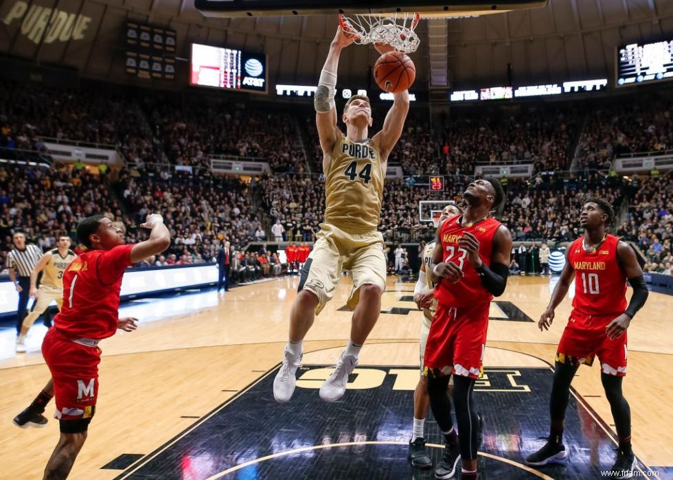 Meilleure équipe masculine de basket-ball universitaire dans chaque État 