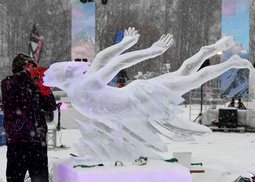 50 incroyables sculptures de neige et de glace du monde entier 