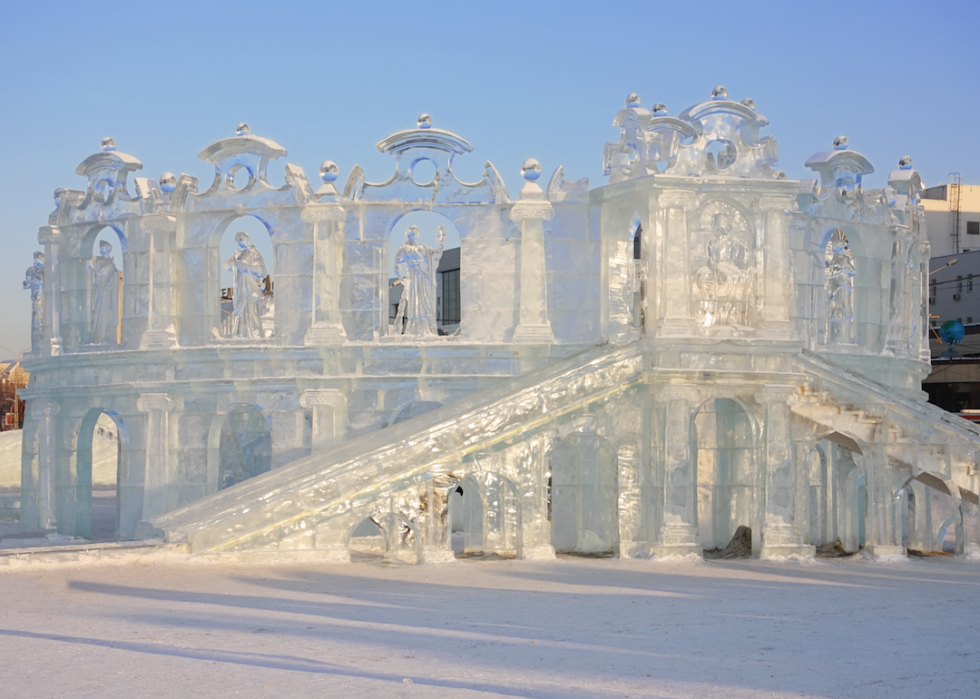 50 incroyables sculptures de neige et de glace du monde entier 