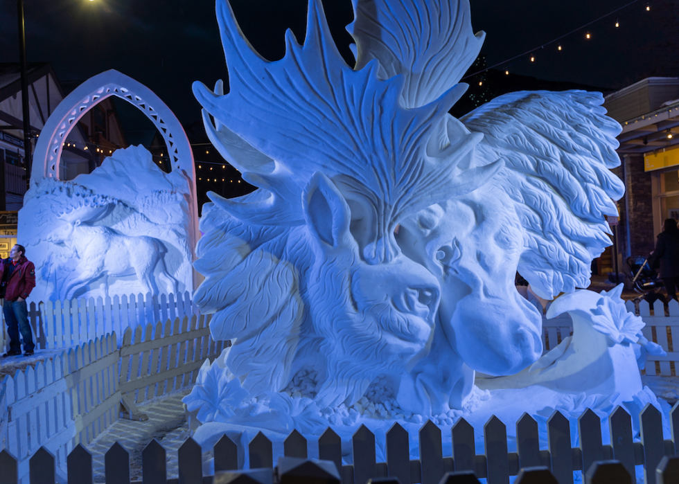 50 incroyables sculptures de neige et de glace du monde entier 