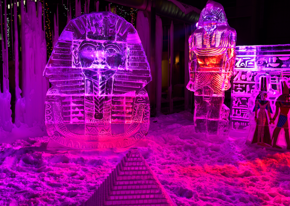 50 incroyables sculptures de neige et de glace du monde entier 