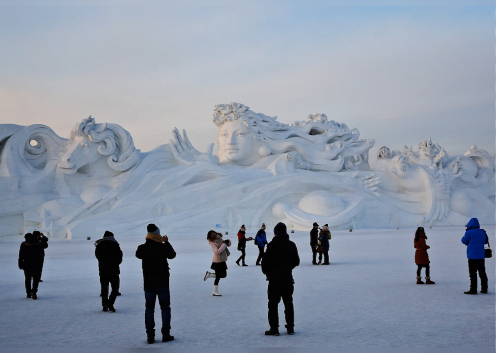 50 incroyables sculptures de neige et de glace du monde entier 