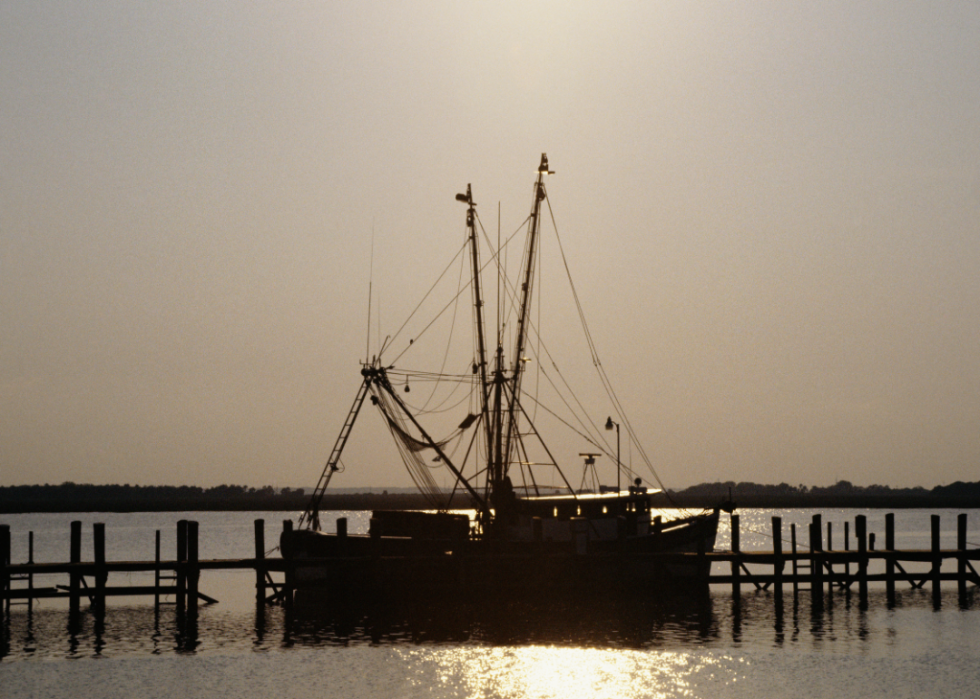 États comptant le plus de pêcheurs enregistrés 