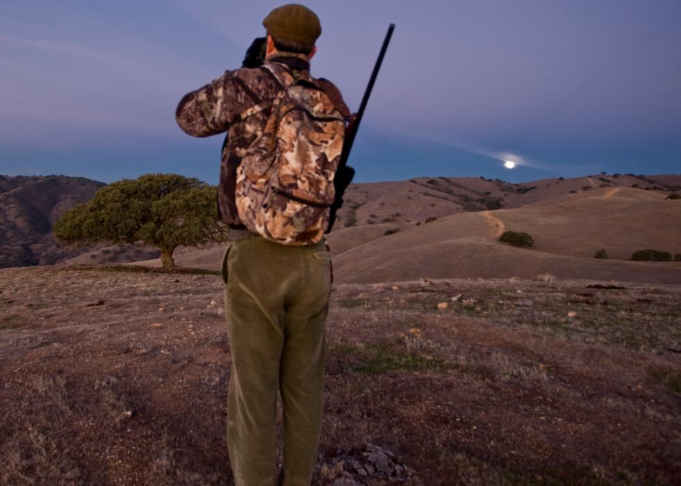 États avec le plus de chasseurs enregistrés 