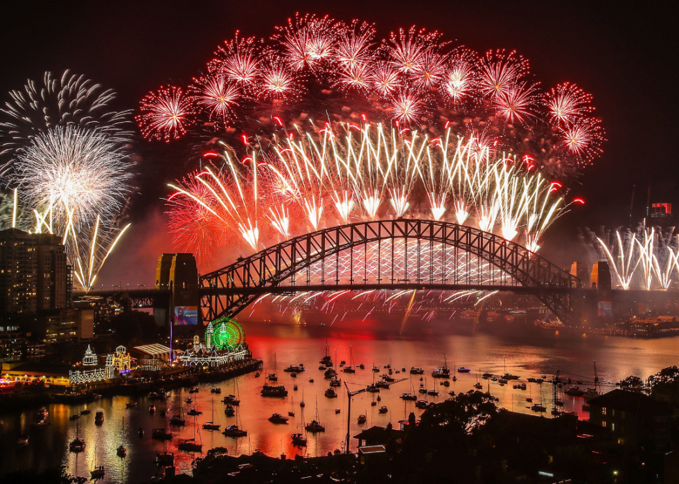 Feux d artifice du Nouvel An du monde entier 