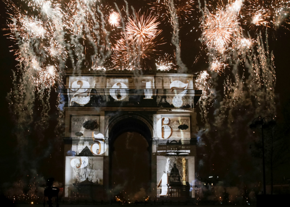 Feux d artifice du Nouvel An du monde entier 