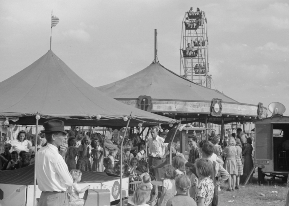 Photos historiques de l état et de la foire du comté de chaque état 