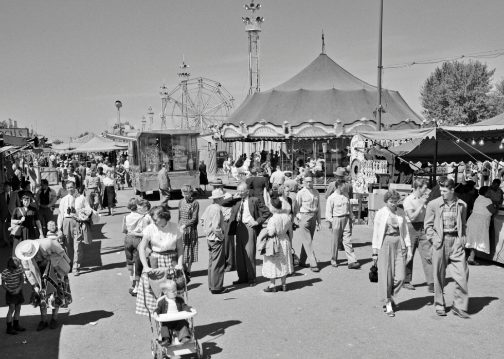 Photos historiques de l état et de la foire du comté de chaque état 