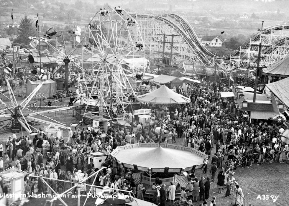 Photos historiques de l état et de la foire du comté de chaque état 