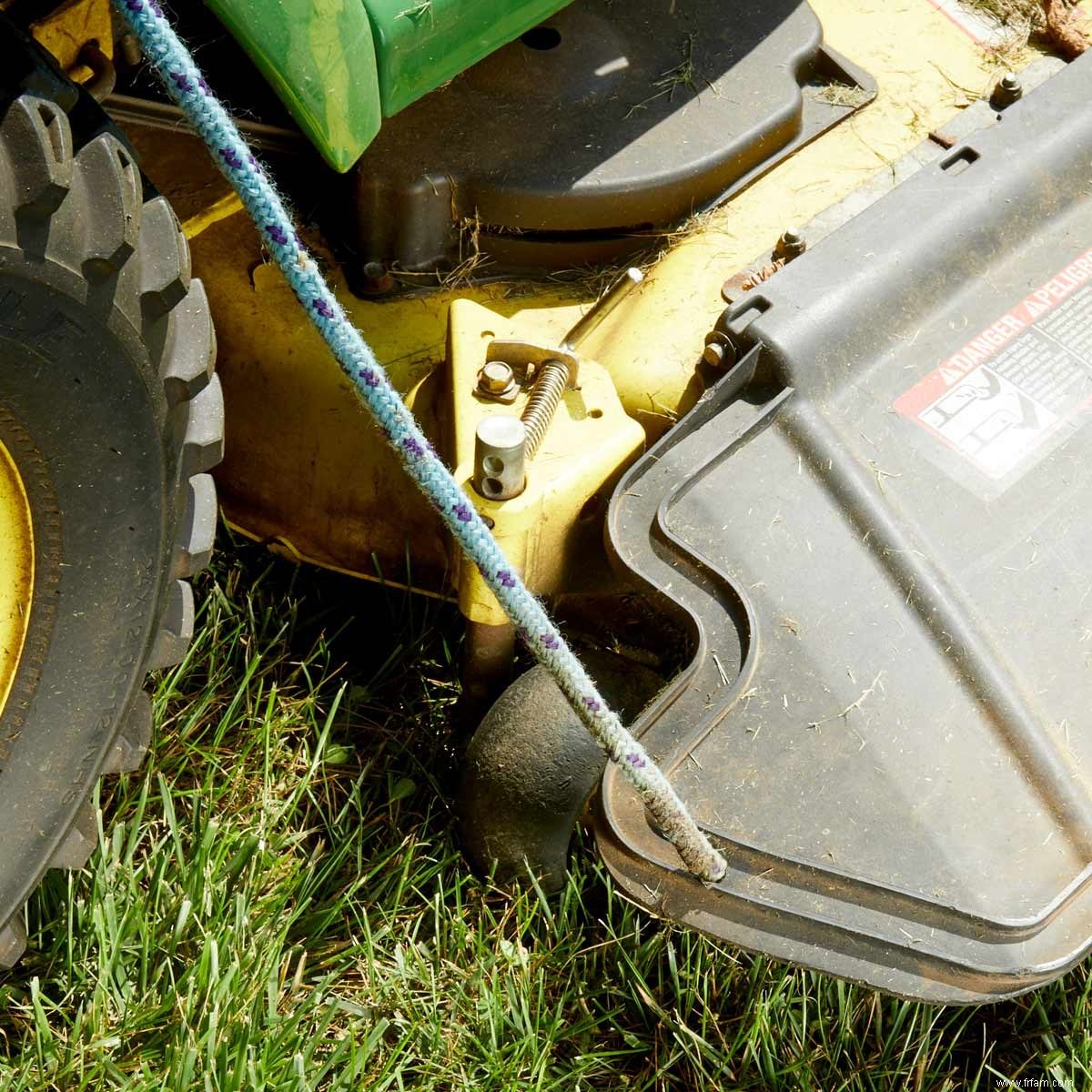 Économiseur de chute d herbe pour tondeuse à gazon 