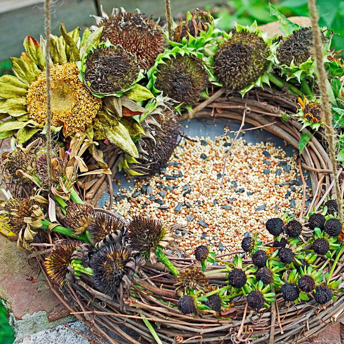 Couronne de mangeoire à oiseaux bricolage 