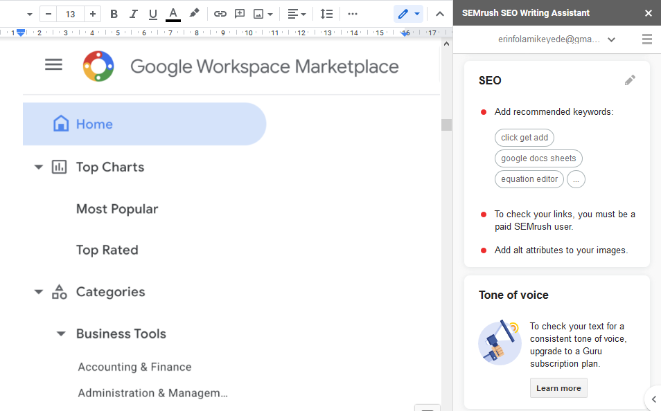 Comment écrire du contenu optimisé pour le référencement avec Google Docs 