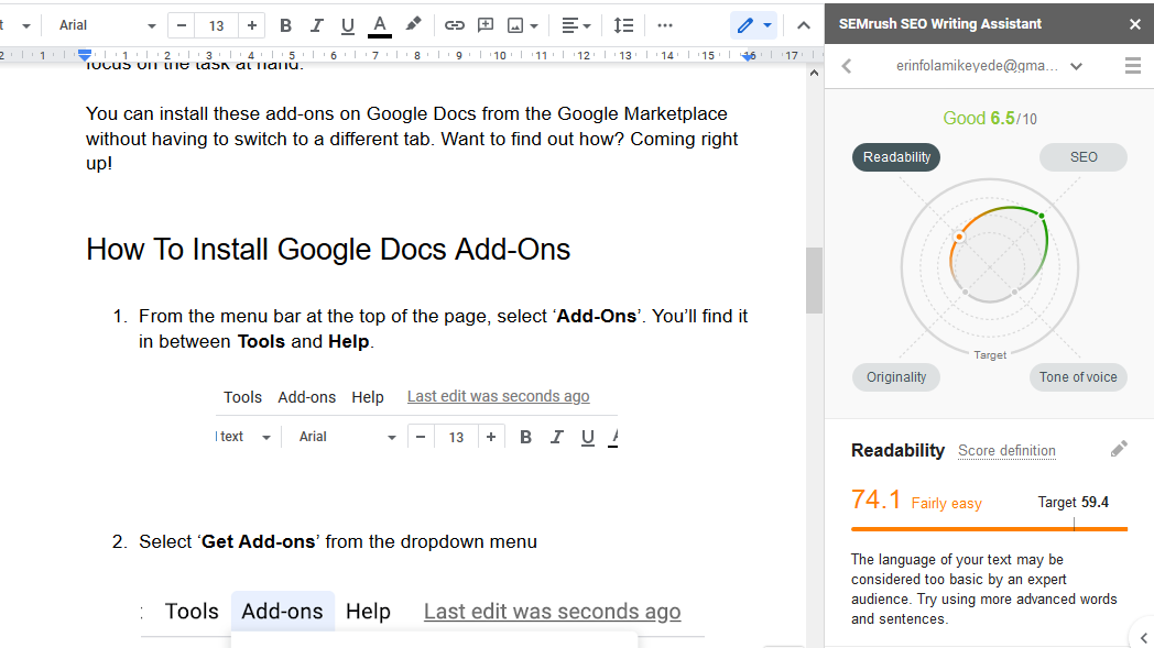 Comment écrire du contenu optimisé pour le référencement avec Google Docs 