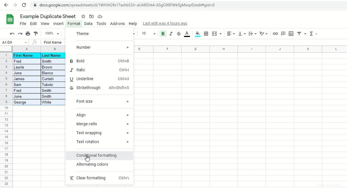 4 façons de supprimer les doublons dans Google Sheets 