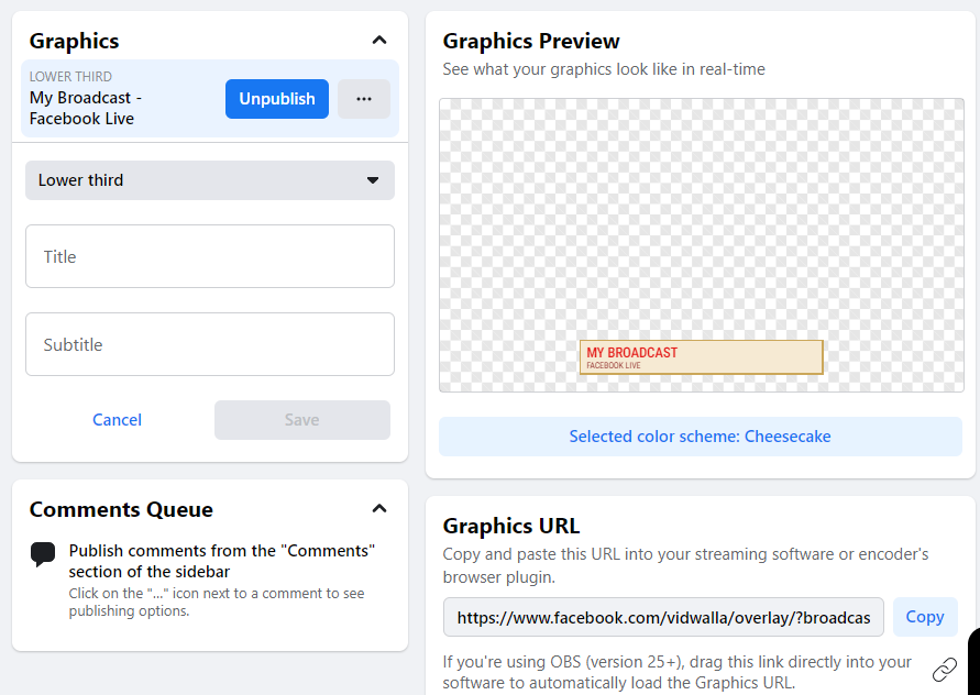 Comment créer et ajouter des graphiques engageants à Facebook Live 