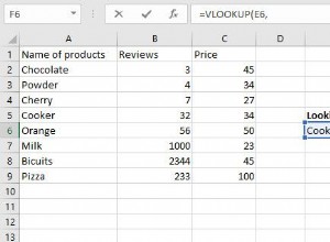 Comment effectuer une RECHERCHEV dans une feuille de calcul Excel 