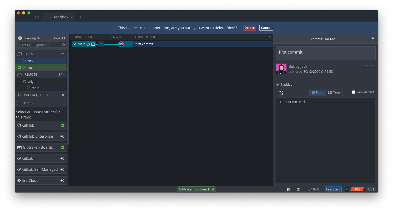 Comment supprimer une branche dans Git localement et à distance 