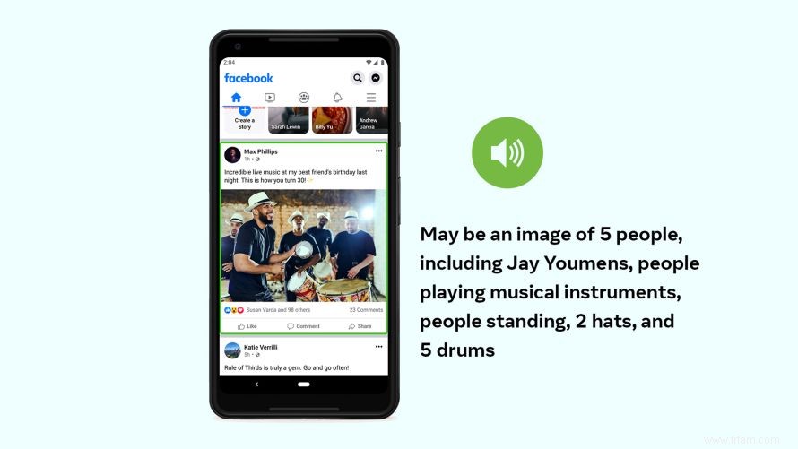 Facebook améliore les descriptions d images AI pour les utilisateurs malvoyants 