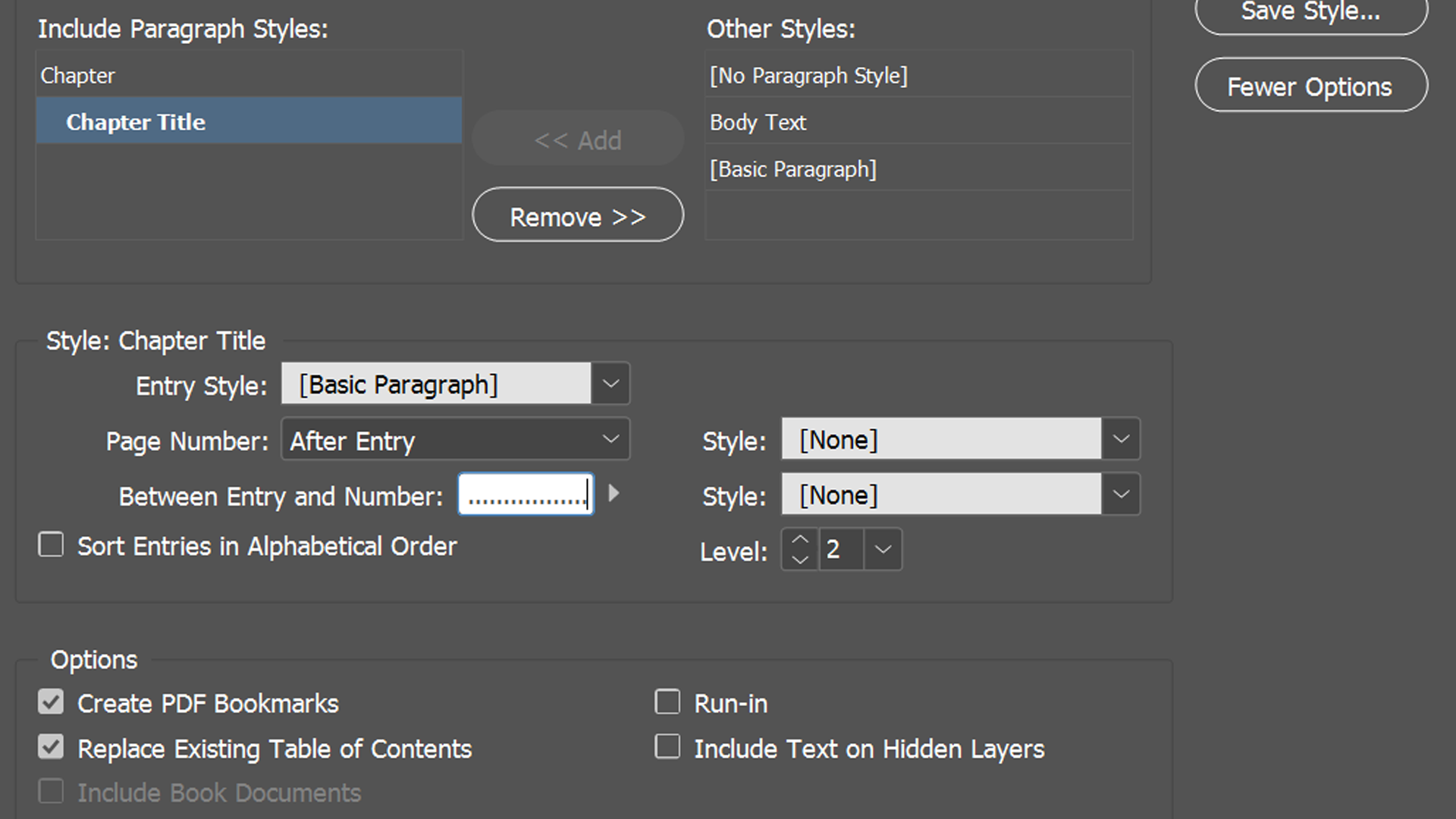 Comment créer une table des matières dans InDesign 