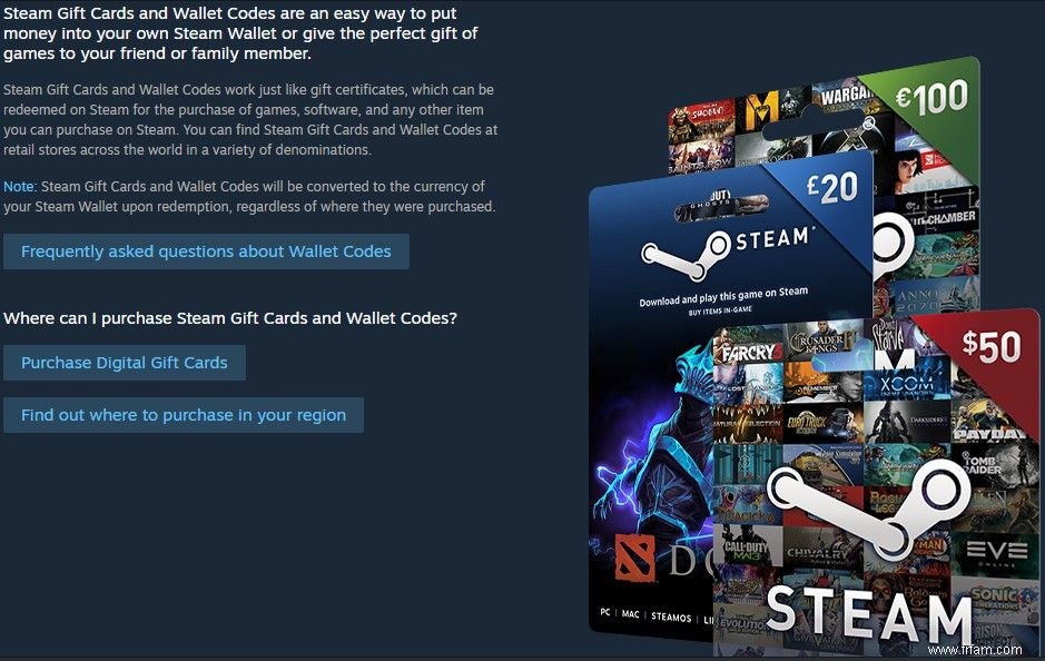 Comment envoyer des cartes-cadeaux Steam numériques à des amis 