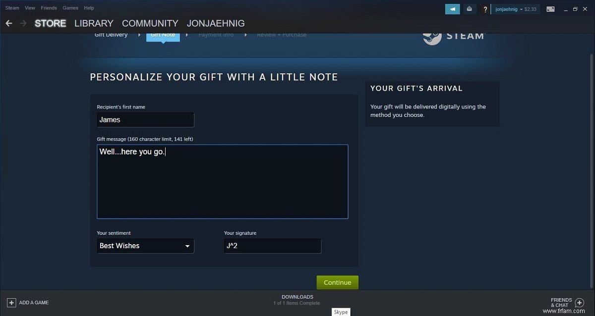 Comment envoyer des cartes-cadeaux Steam numériques à des amis 