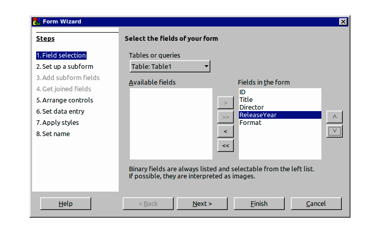 Comment créer un formulaire de saisie de données dans LibreOffice Base 