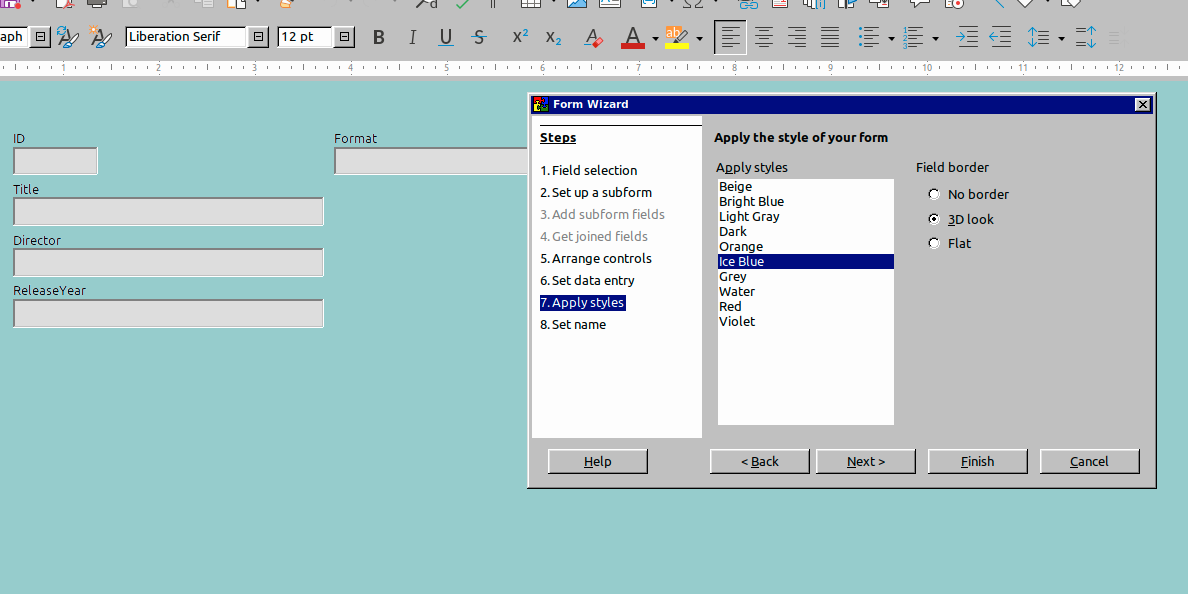 Comment créer un formulaire de saisie de données dans LibreOffice Base 