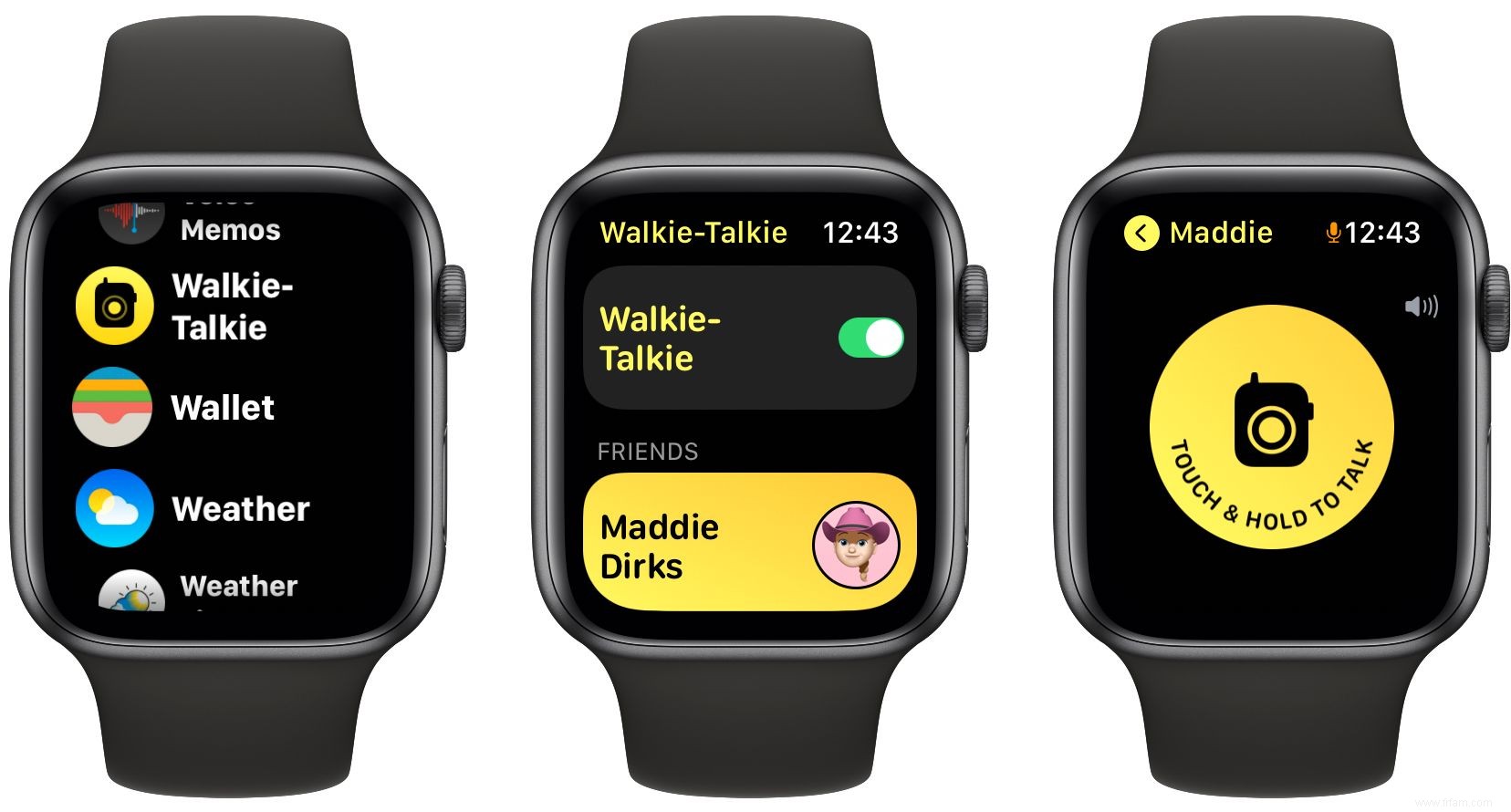 Comment utiliser le talkie-walkie sur Apple Watch 