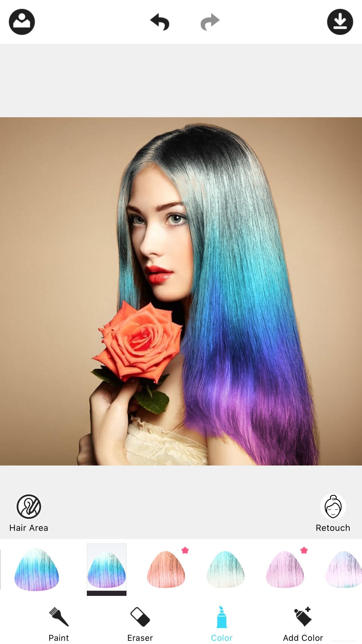 9 applications mobiles amusantes pour changer la couleur de vos cheveux sur les photos 