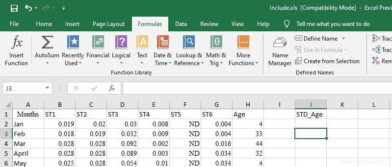 Comment calculer l écart type dans Excel 