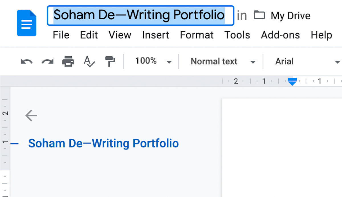 Comment Google Docs peut vous aider à organiser votre portfolio d écriture 