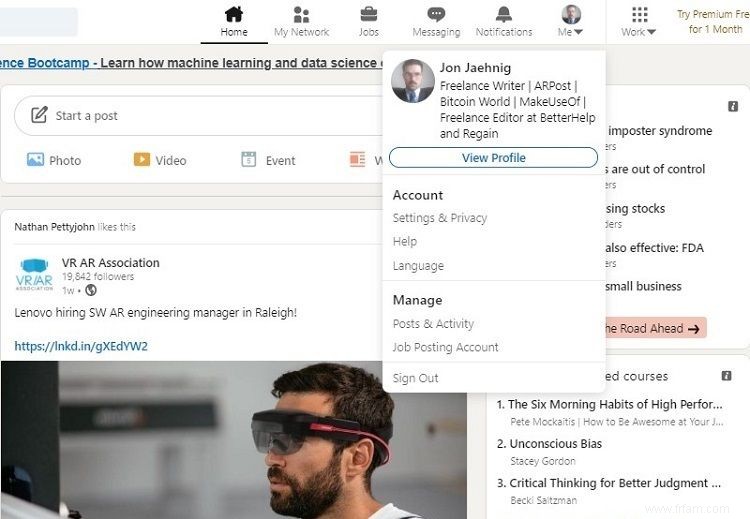 Comment désactiver les notifications LinkedIn sur ordinateur et mobile 