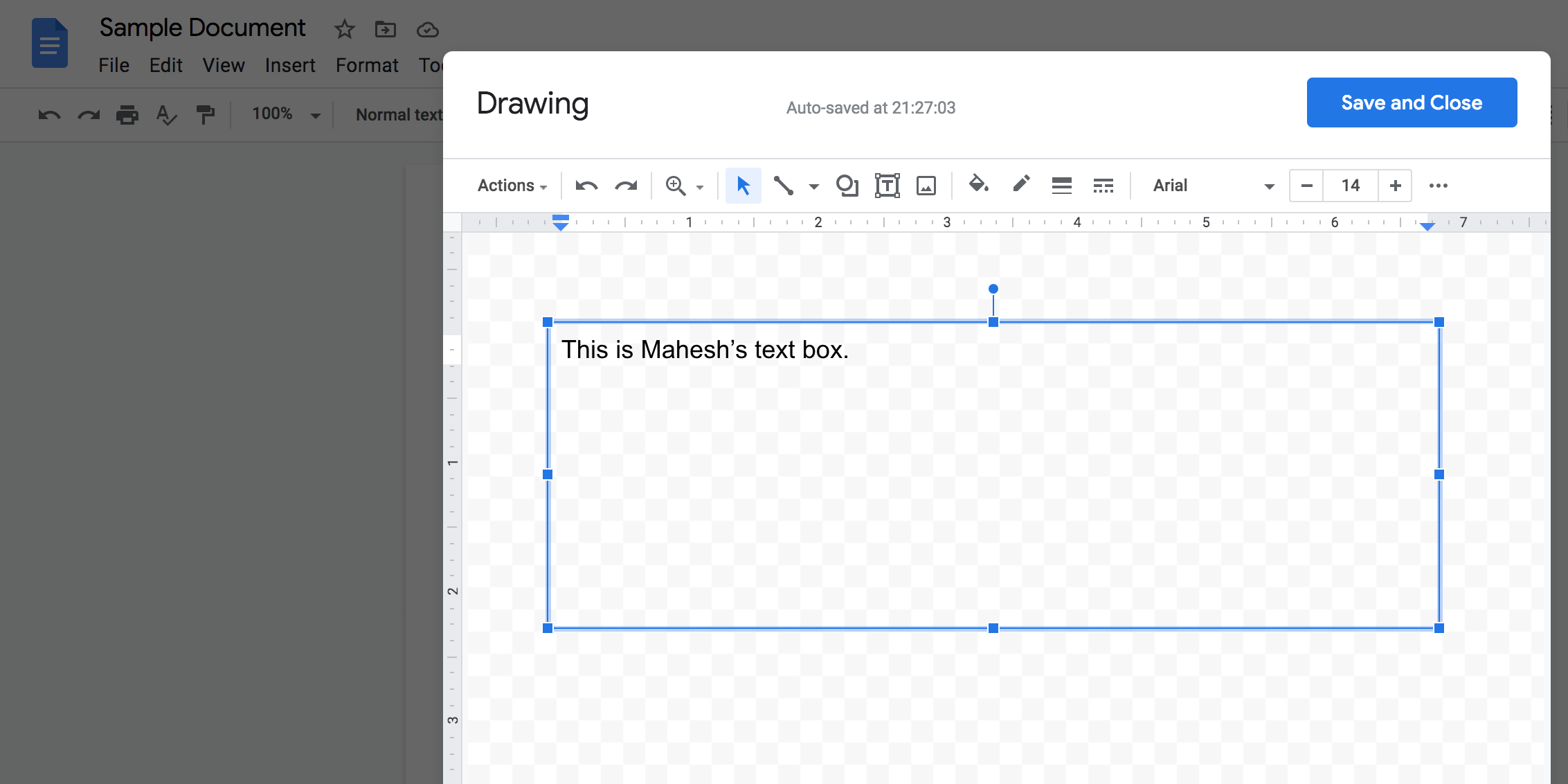 Comment insérer une zone de texte dans Google Docs 