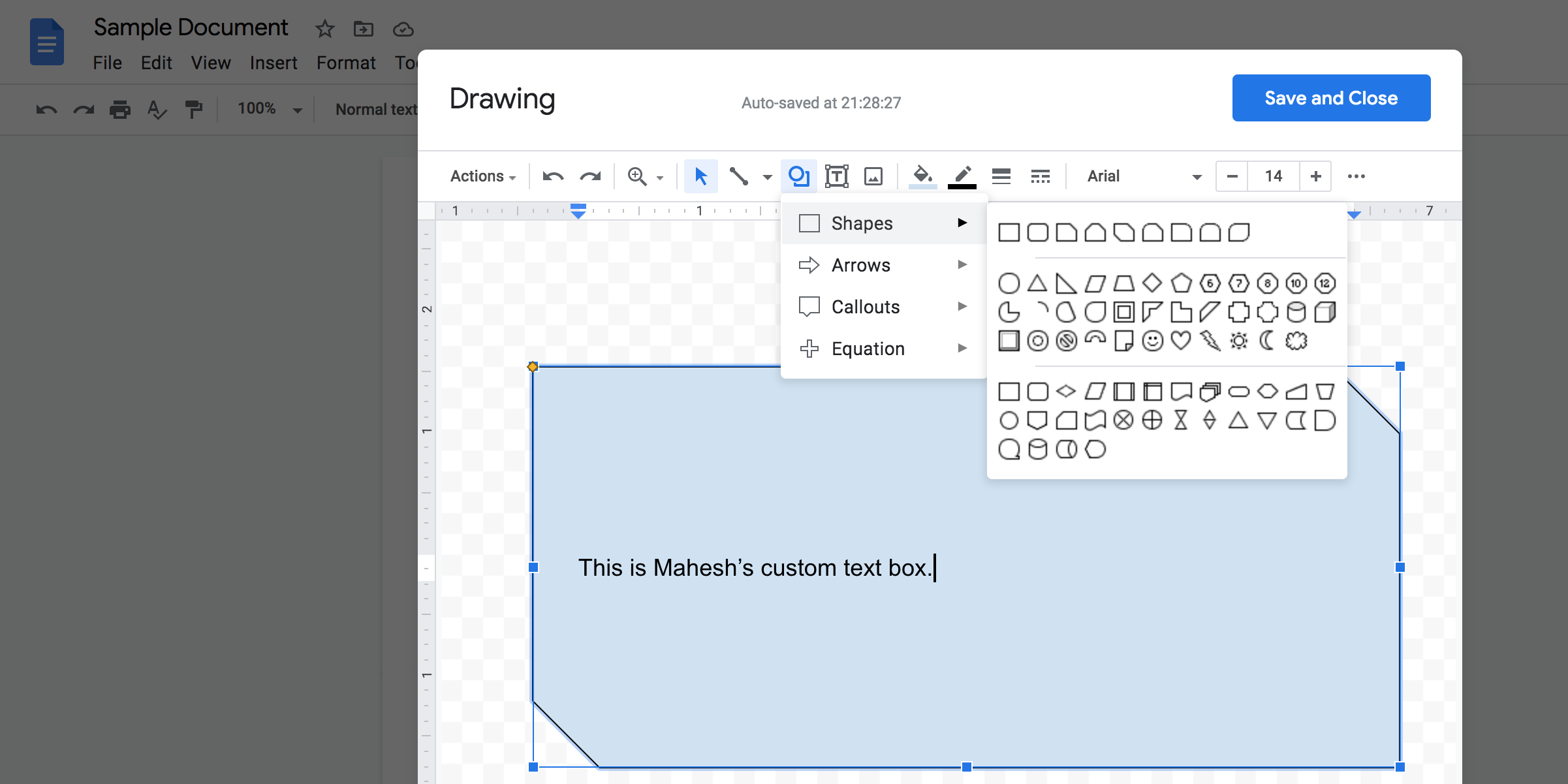 Comment insérer une zone de texte dans Google Docs 