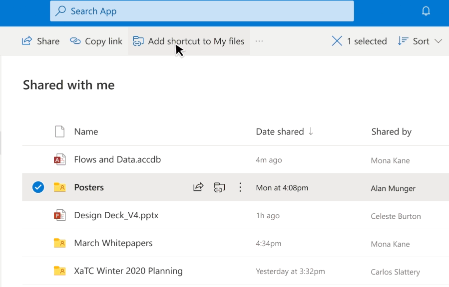 La nouvelle fonctionnalité Ajouter à OneDrive facilite le suivi des dossiers 