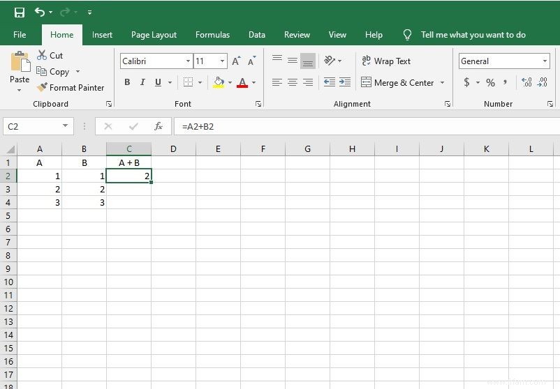 Comment copier des formules dans Microsoft Excel 