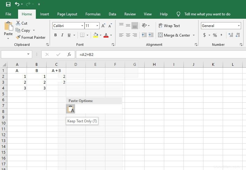 Comment copier des formules dans Microsoft Excel 