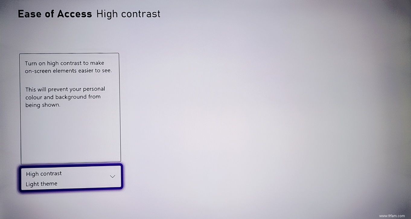 Comment activer le mode Contraste élevé sur Xbox Series X 