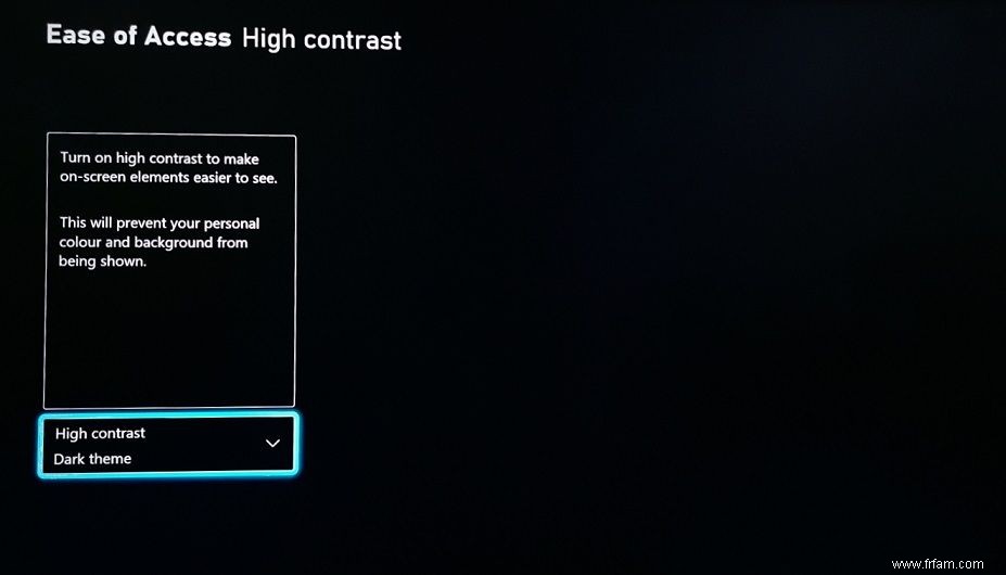 Comment activer le mode Contraste élevé sur Xbox Series X 