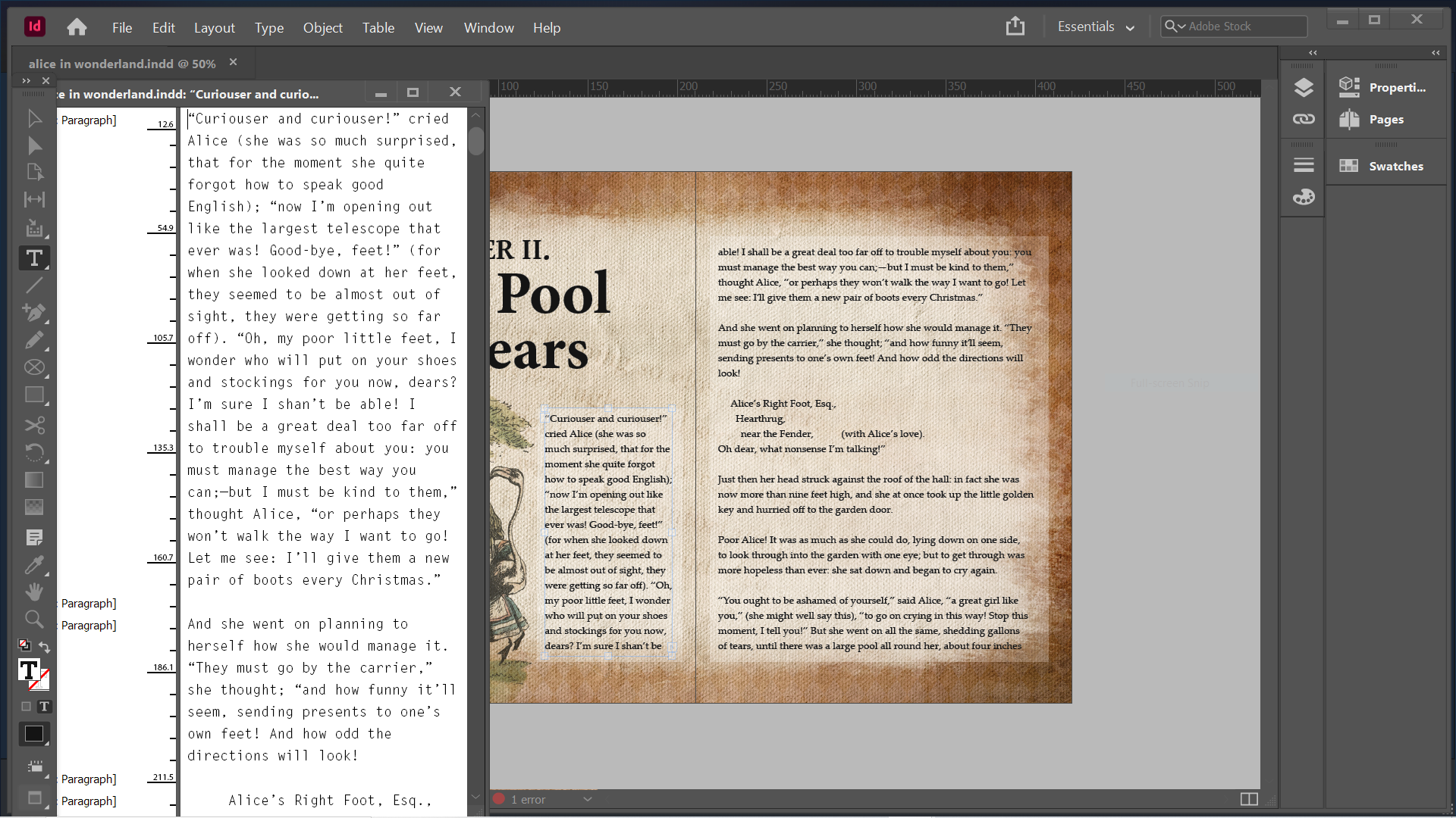 Comment utiliser l éditeur d histoire Adobe InDesign 