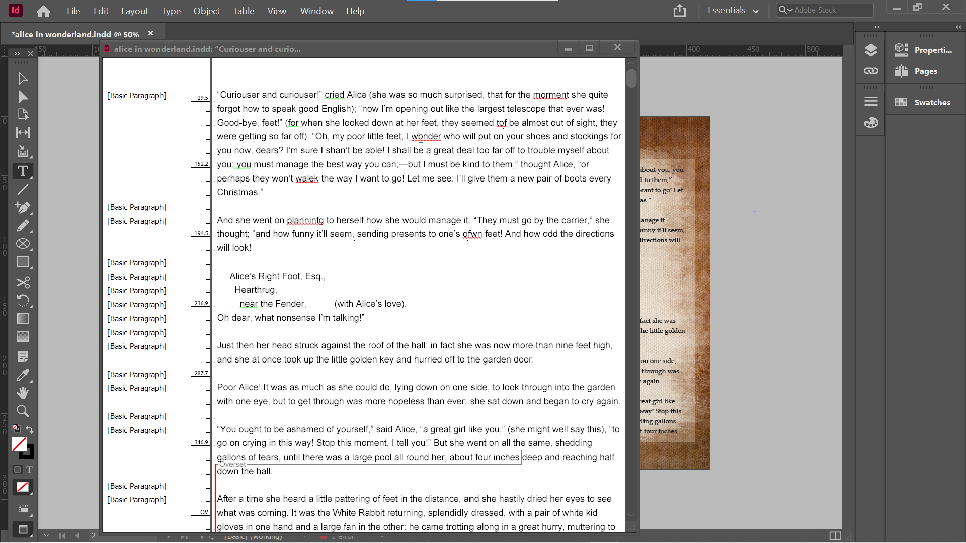 Comment utiliser l éditeur d histoire Adobe InDesign 