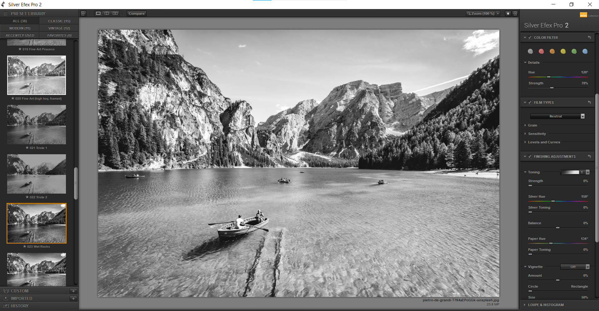 Comment convertir des images en noir et blanc dans Photoshop à l aide de Silver Efex Pro 