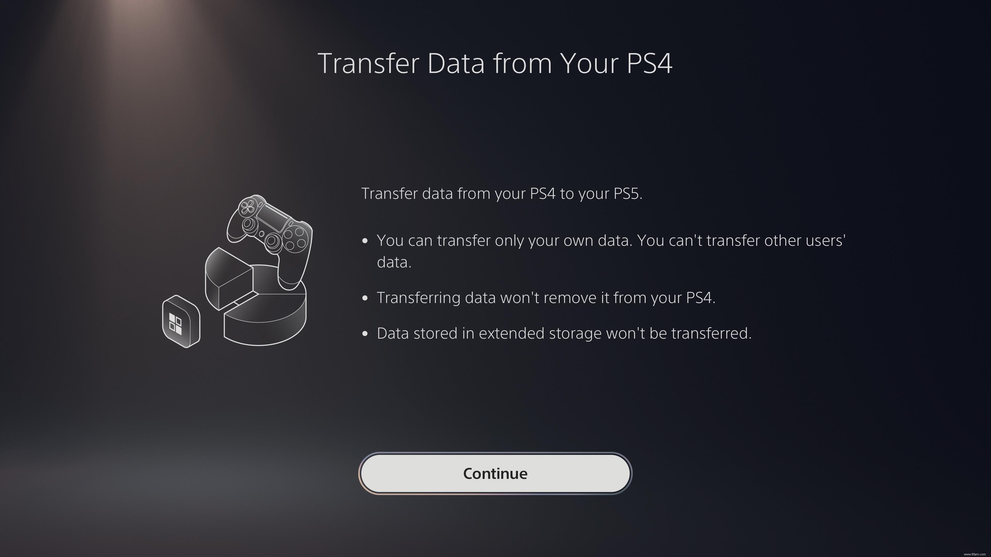 Comment transférer vos données de jeu PS4 vers la PS5 