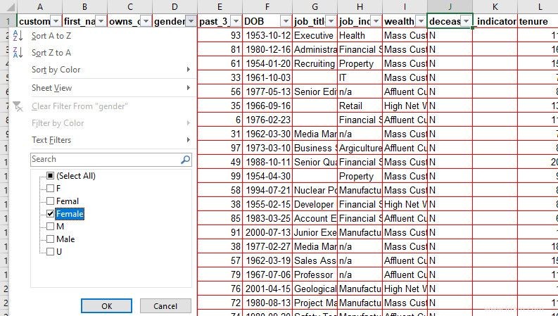 Comment filtrer dans Excel pour afficher les données souhaitées 